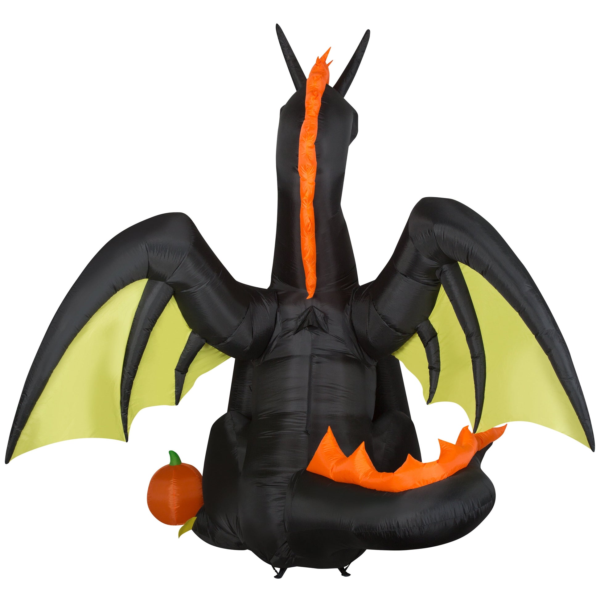 9FT Tall Animated Halloween Inflatable Dragon with Jack O' Lantern Pumpkin