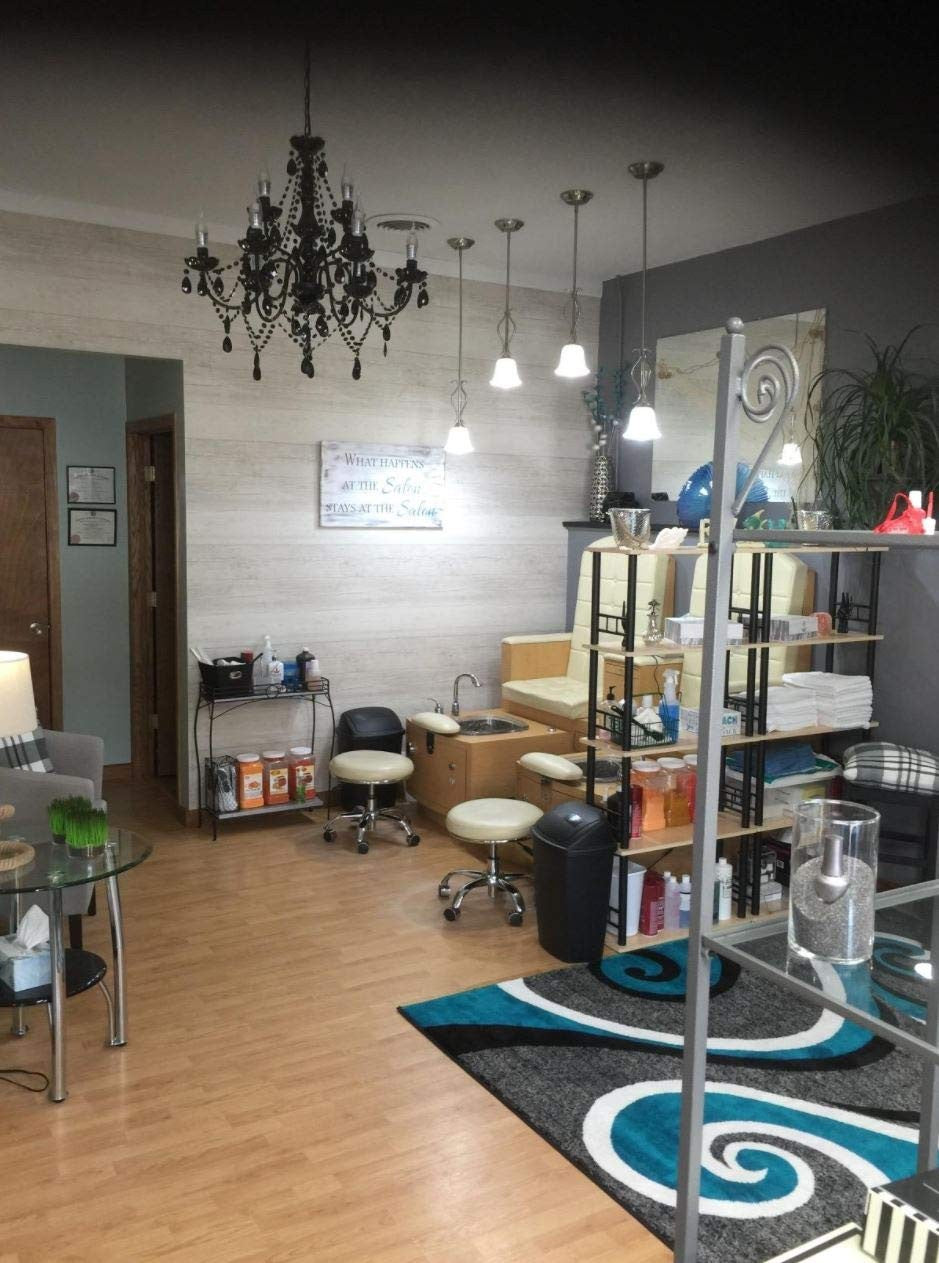 The Original Brink House Plug-In 9 Light Black Hanging Swag Chandelier H26”Xw...