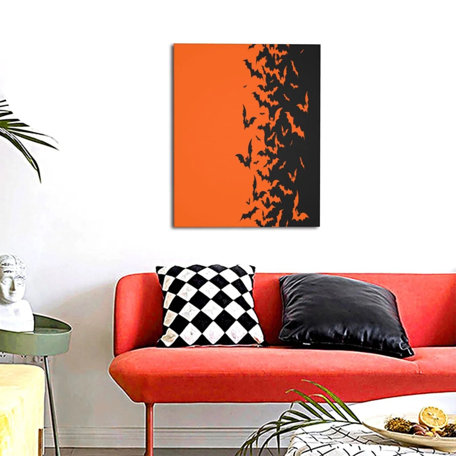 Halloween Bats Print Modern Canvas Wall Art Prints,Artwork Abstract Paintings,Canvas Decorative,Pictures on Canvas for Home Decorations,Wall Decor