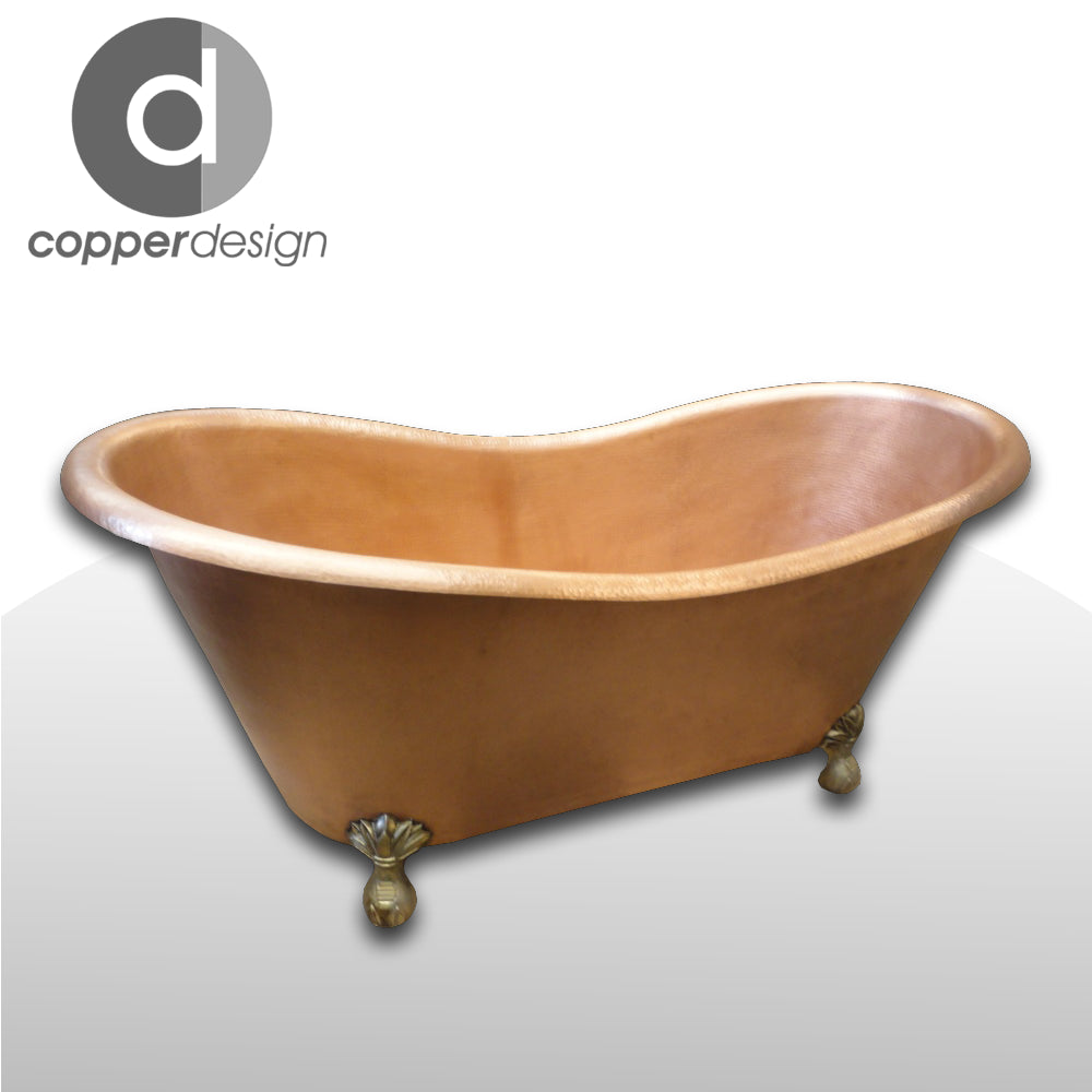 Heavy /Solid Copper Hammered Bathtub Antique 60"X30"X30"