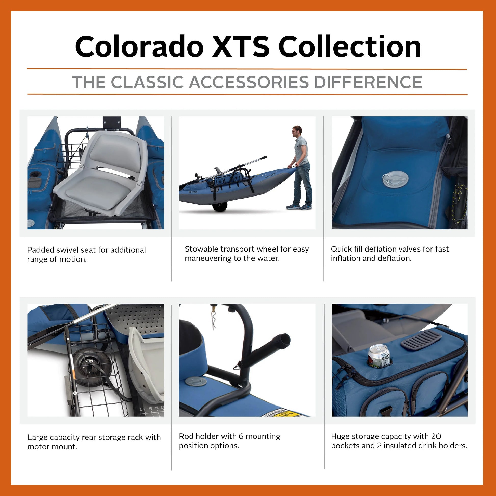 Colorado XTS Pontoon Boat with Swivel Seat