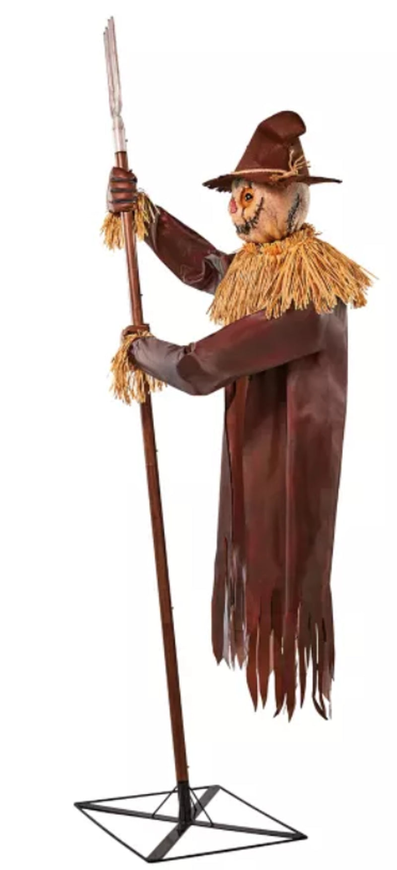 7 Ft 10 in Mack Straw Animatronic Scare Crow Halloween Animated Decoration