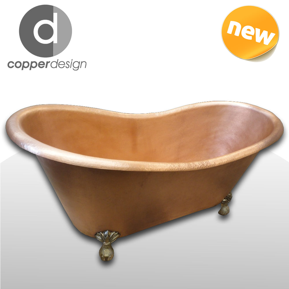 Heavy /Solid Copper Hammered Bathtub Antique 60"X30"X30"