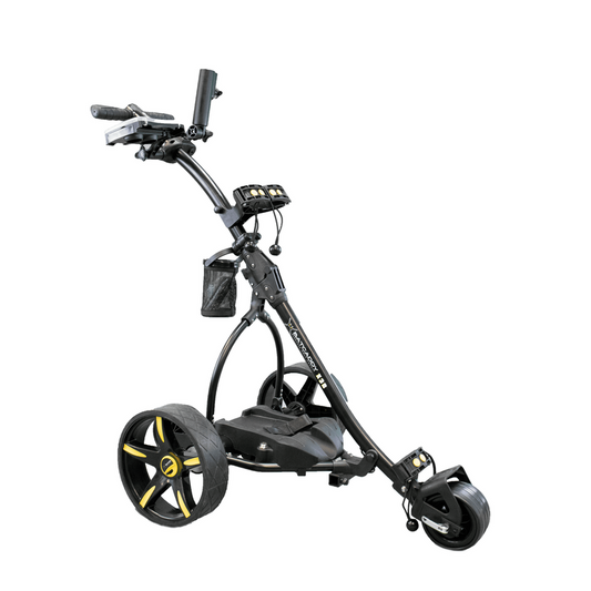 Electric Golf Caddy 18-Hole Battery Powered Golf Push Cart with Remote, Dual Motor