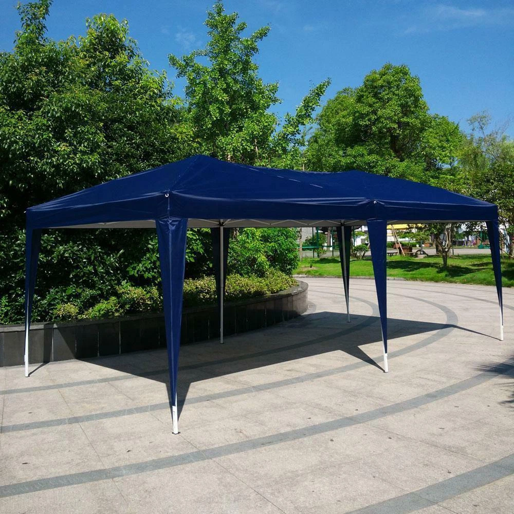 10 x 20 Canopy Easy Pop Up Tent Gazebo Outdoor Awning For Wedding|Party Outdoor Blue 10' x 20'