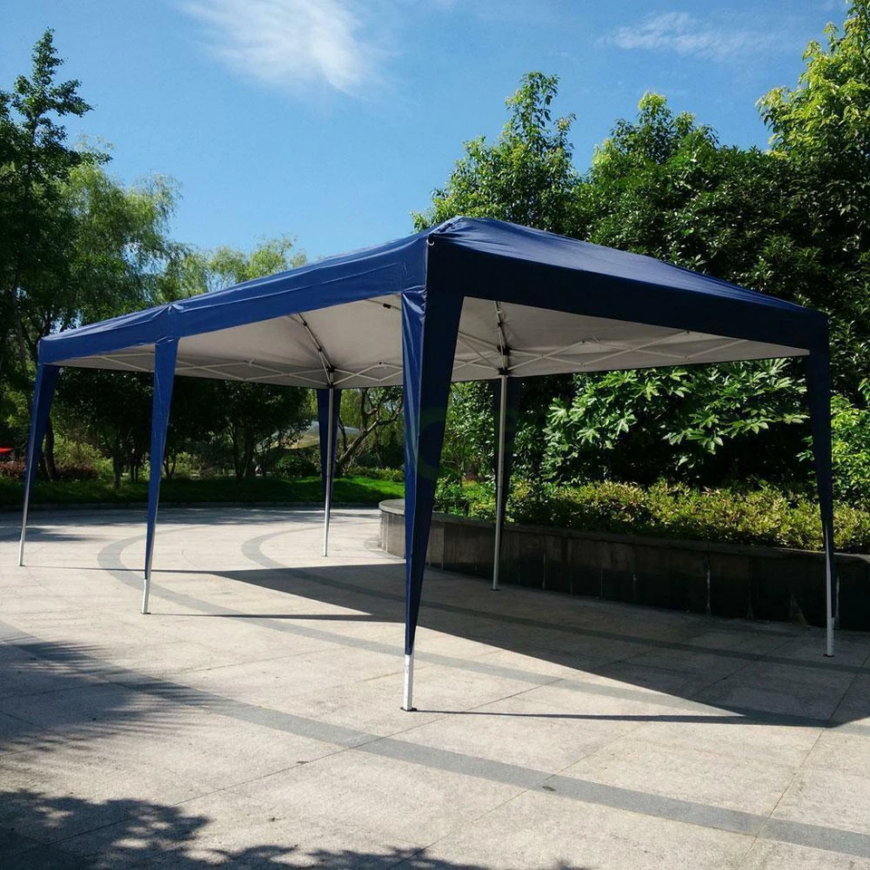 10 x 20 Canopy Easy Pop Up Tent Gazebo Outdoor Awning For Wedding|Party Outdoor Blue 10' x 20'