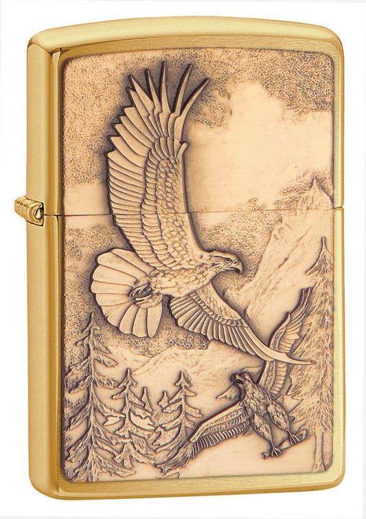 Zippo Cigarette Lighter USA Windproof Soaring Bald Eagle