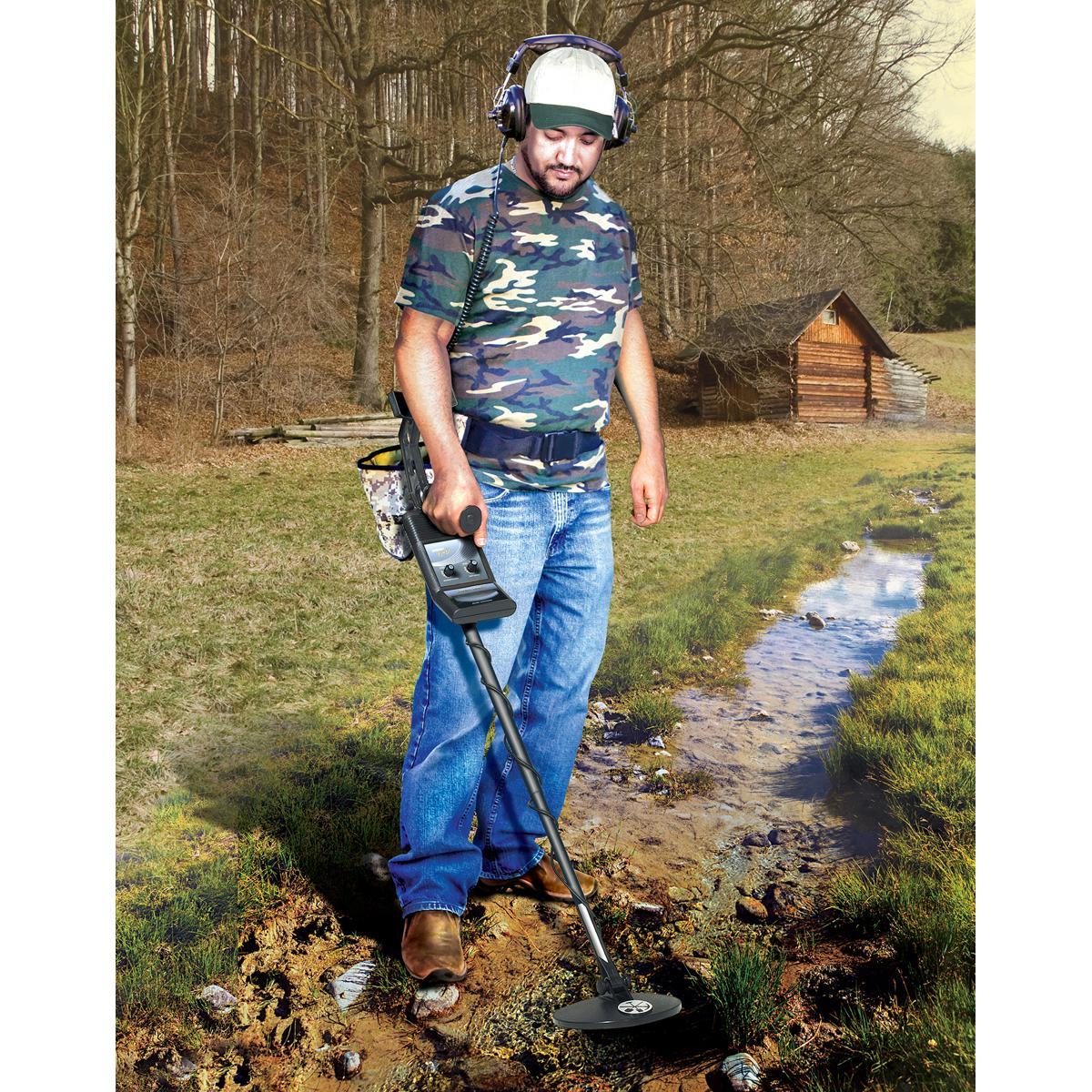 Bounty Hunter Metal Detector Gold Metal Detector 7" Closed Waterproof Coil Lightweight