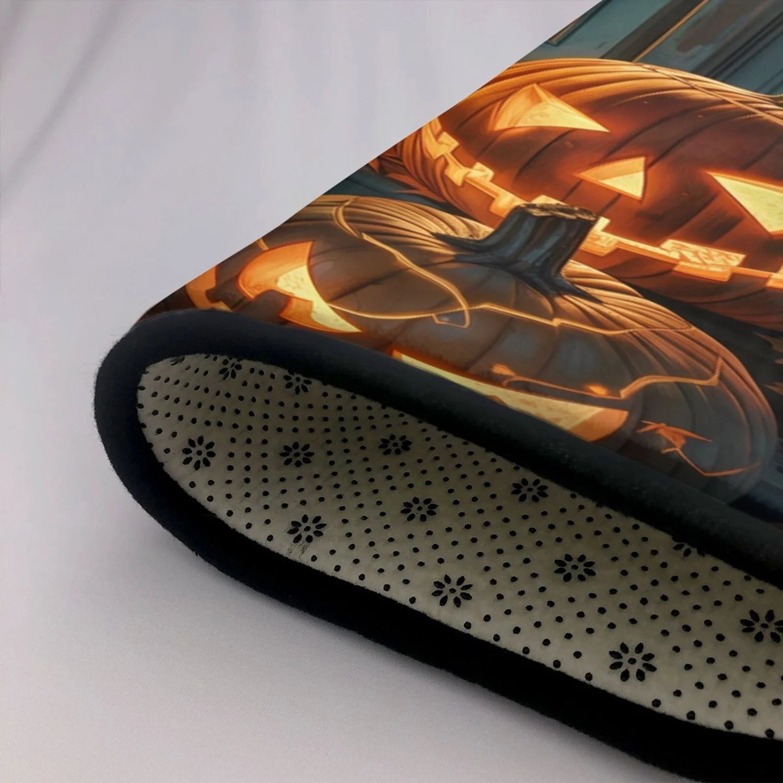Area Rugs for Living Room Decor - Halloween Doorstep Pumpkin Soft anti Slip Throw Washable Rugs 5X7 for Bedroom, Indoor Carpet for Bedroom Living Room 80X58In