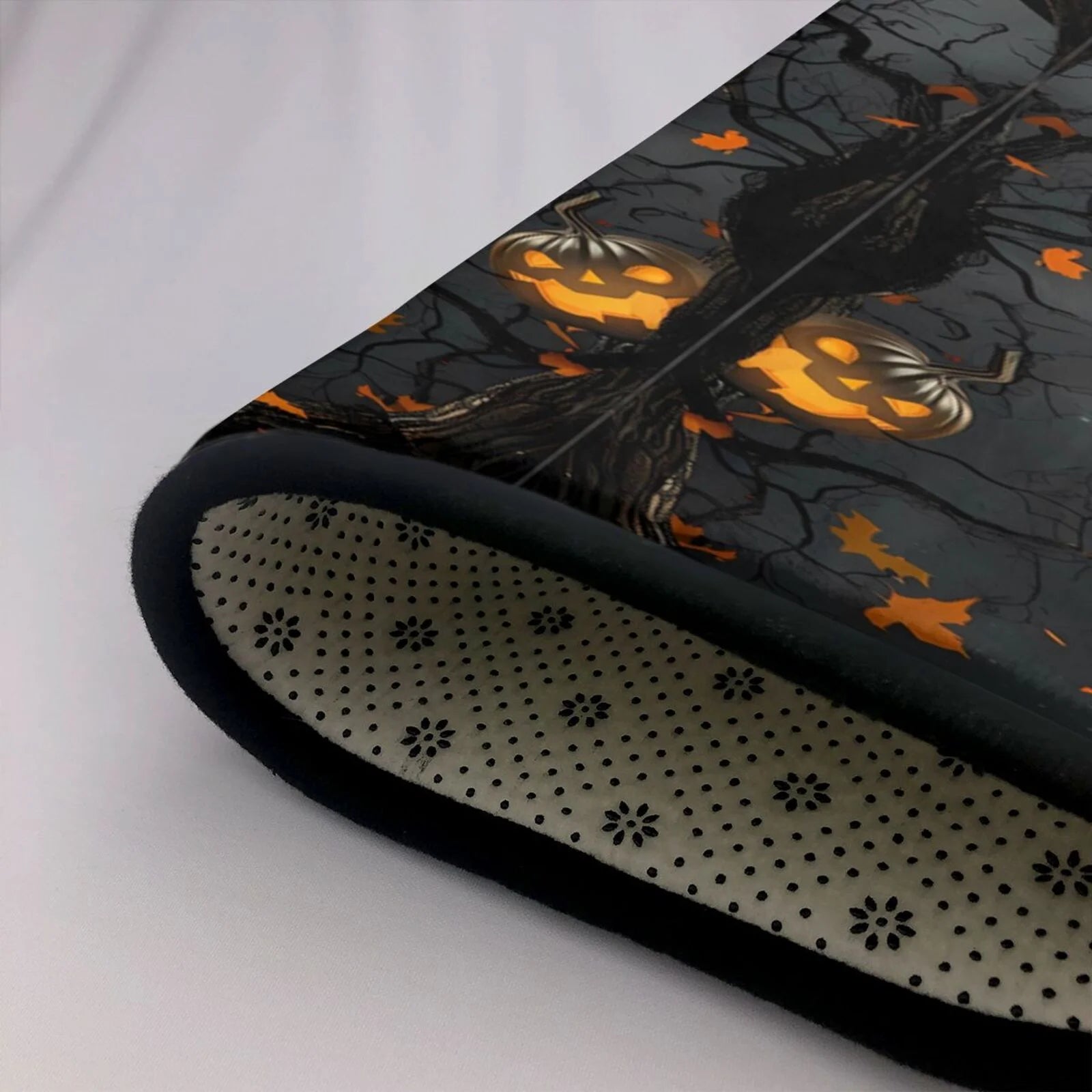 Area Rugs for Living Room Decor - Halloween Pumpkin Dark Forest Soft anti Slip Throw Washable Rugs 5X7 for Bedroom, Indoor Carpet for Bedroom Living Room 80X58In