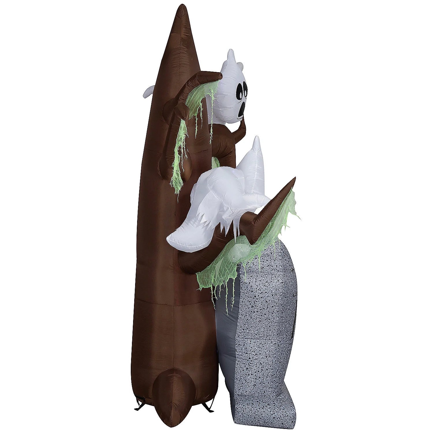 8 Ft. Airblown<Sup>®</Sup> Blowup Inflatable Tombstone with Haunted Ghost Tree Shortcircuit™ Lightshow Halloween Outdoor Yard Decoration