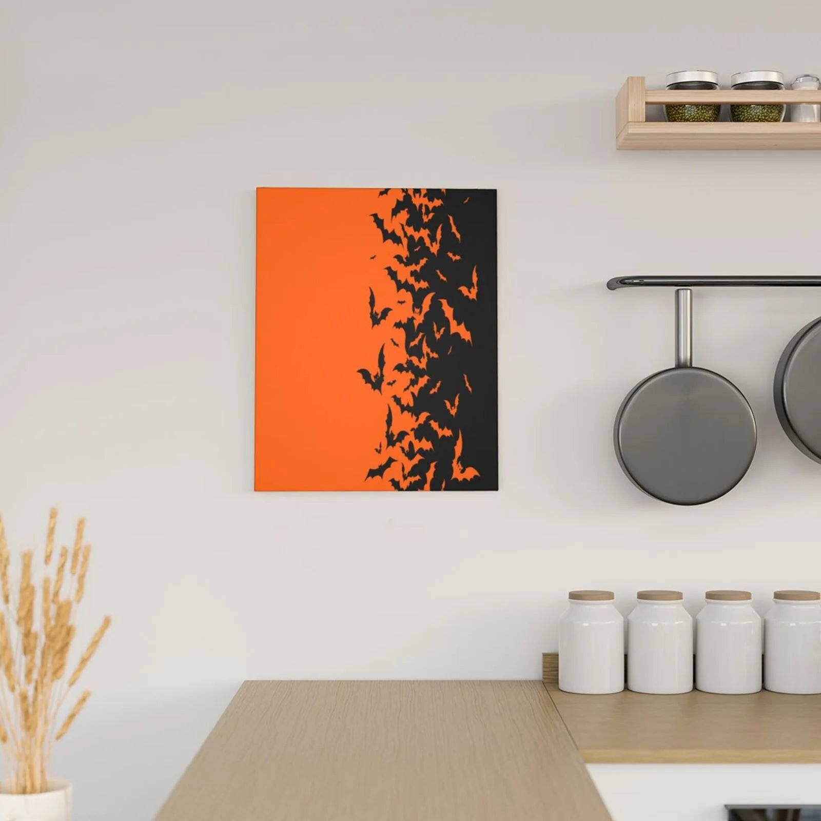 Halloween Bats Print Modern Canvas Wall Art Prints,Artwork Abstract Paintings,Canvas Decorative,Pictures on Canvas for Home Decorations,Wall Decor