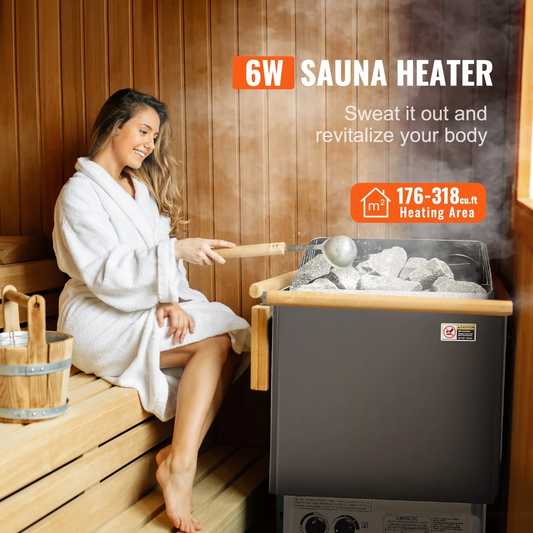 Sauna Heater For DIY Sauna  Electric Sauna Heater Dry Heat with External Controller 9KW