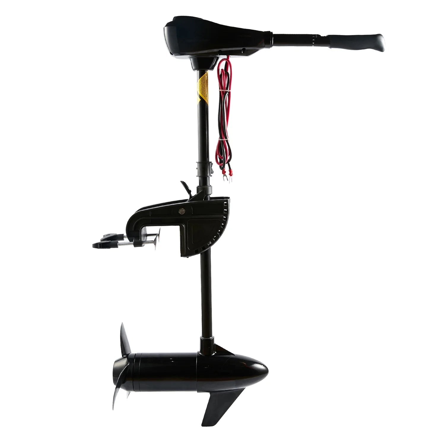 86 Lbs Thrust 8 Speed, Electric Outboard Trolling Motor with Adjustable Handle, Suitable for Saltwater and Freshwater Fishing Boats Stern Installation，24V 30" Shaft
