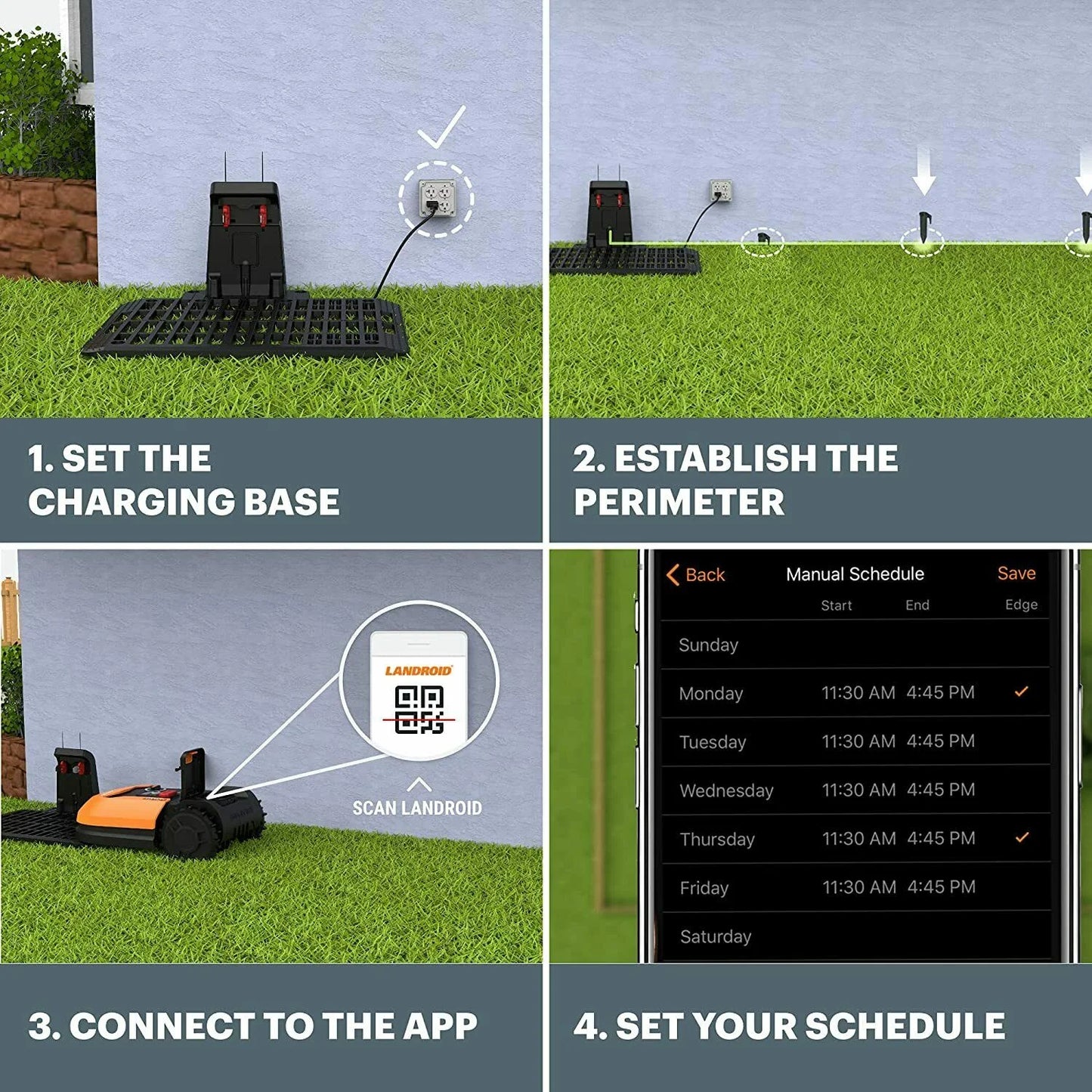 WR147 Landroid M 20V Robotic Lawn Mower (1/4 Acre) (Battery & Charger Included)