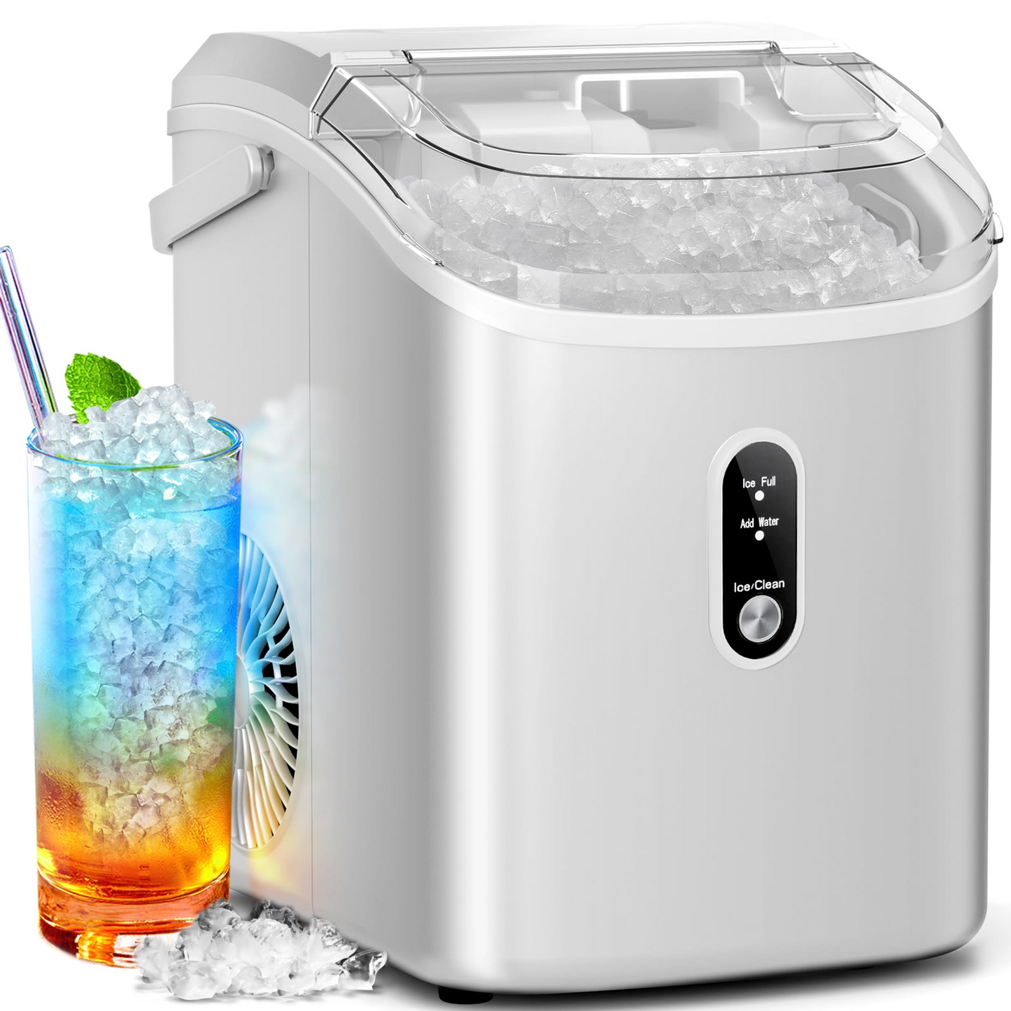 Nugget Ice Maker Countertop - Compact, Efficient and Quick Ice On Demand
