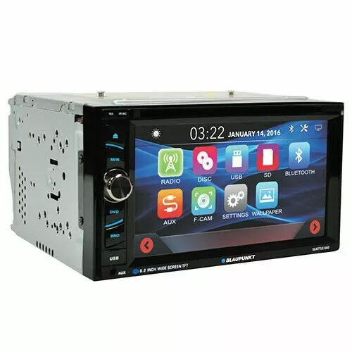 Blaupunkt Car Dvd Player Rear View Mirror Camera Bluetooth Car Stereo Touchscreen 6.2" Screen