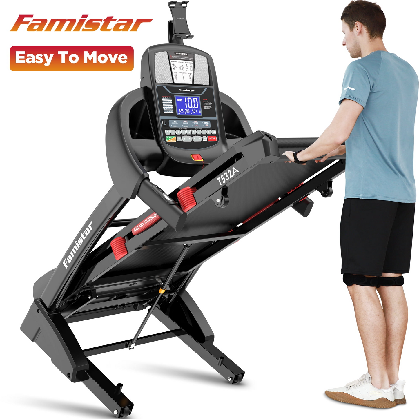 Treadmill With Incline Home Treadmill Heavy Duty Large Display