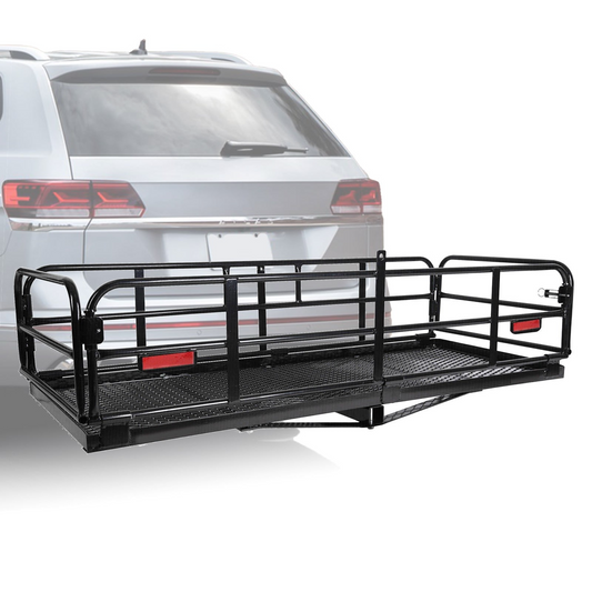 Hitch Cargo Carrier For Trailer Hitch Mount Vehicle Cargo Rack Folding  60" x 24" x 14"