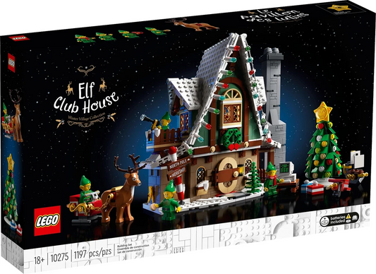 Christmas Lego Set  Elf Club House Main Street Winter Village Santa Set 10275
